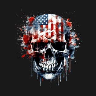 American Flag Skull T-Shirt