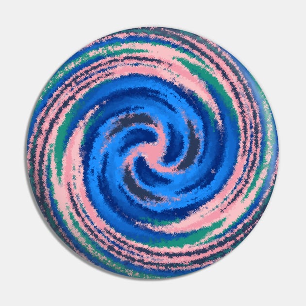 Colorful Circle Swirl Pin by Peaceful Space AS