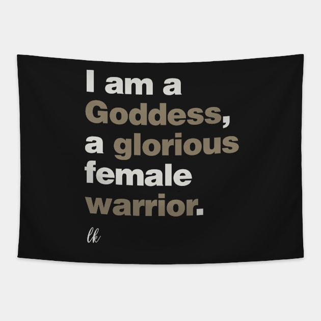 I Am a Goddess Tapestry by lobstershorts