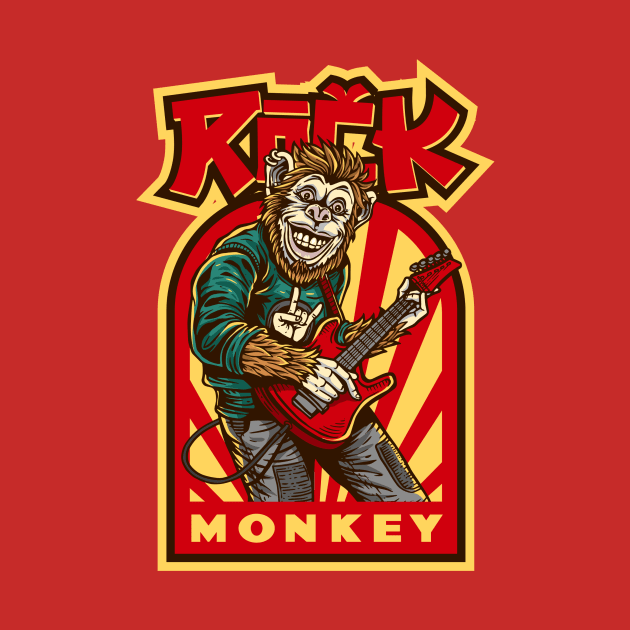 ROCK MONKEY by FunSillyShop