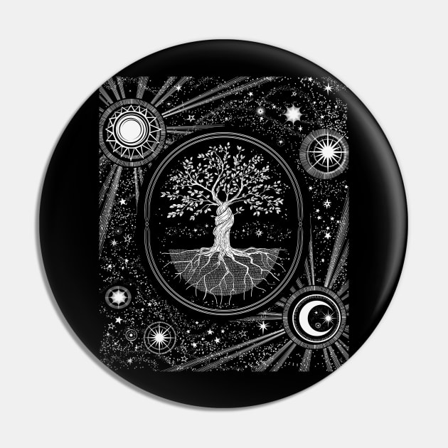 Celestial Tree of Life Pin by BrendaErickson