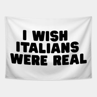 I Wish Italians Were Real Shirt, Y2K Funny 90s Slogan Text T-shirt, Aesthetic 00s Fashion, Cute Letter Print T Shirt Y2K Clothes Streetwear Tapestry