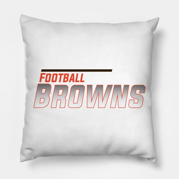 Browns Football Team Pillow by igzine