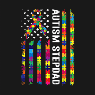 American Flag Autism Awareness T-Shirt