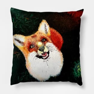 Fox and Fireflies Pillow