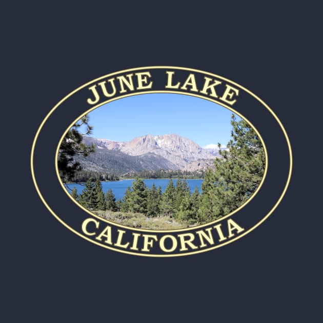 June Lake and Eastern Sierra Nevada Mountains at June Lake, California by GentleSeas