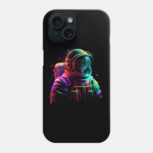 Outer Space Line Art Colorful Fun Spaceman Phone Case