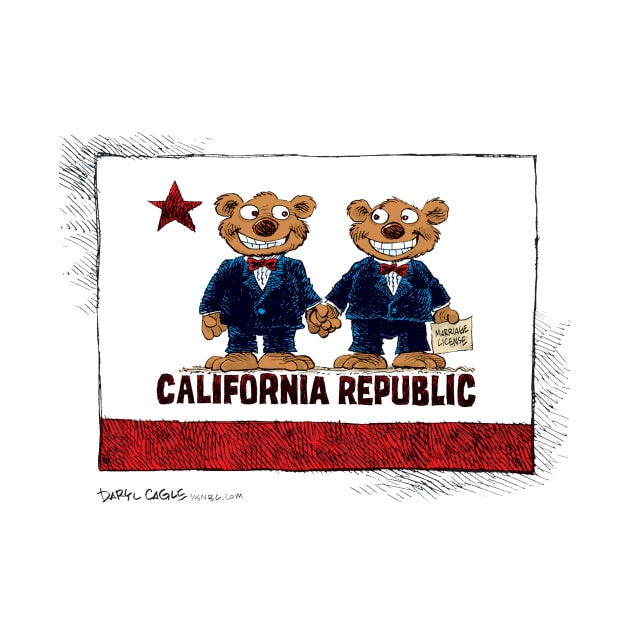 California Gay Flag by Cagle Cartoons