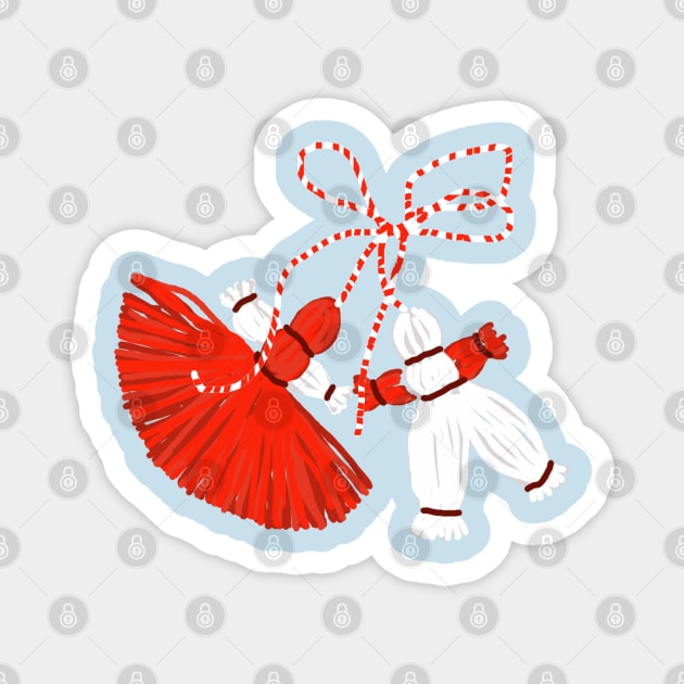 Baba Marta Day Martenitsa Magnet by HolidayBug