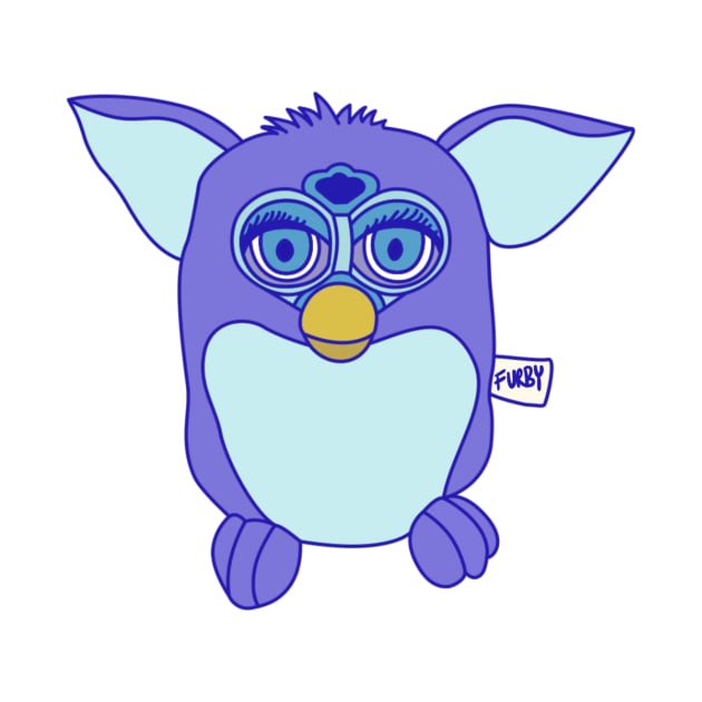 Neon Purple Furby Design by astonishingemma