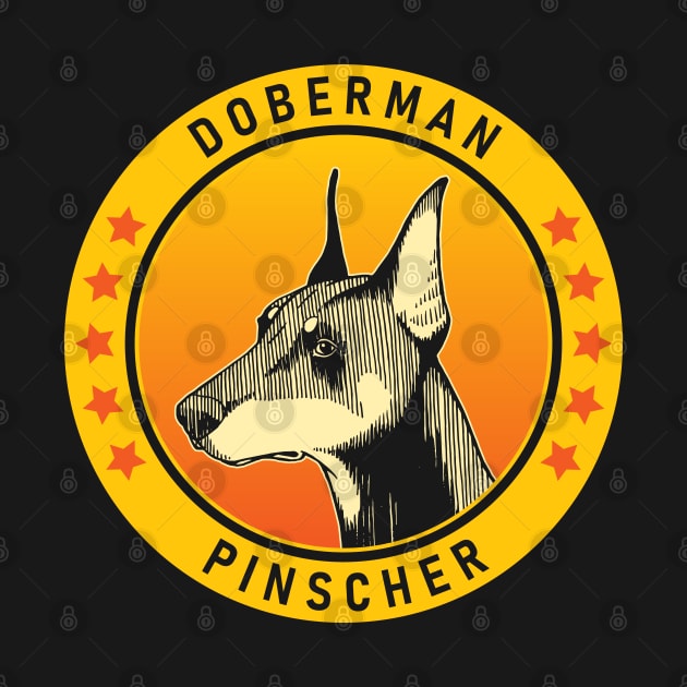 Doberman Pinscher Dog Portrait by millersye