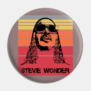 Retro Stevie Wonder Pin