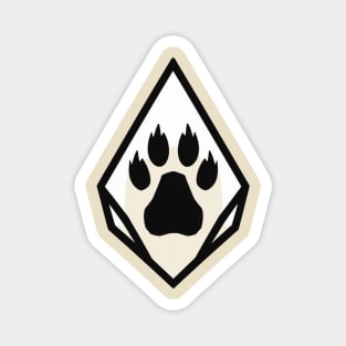 paw print logo Magnet