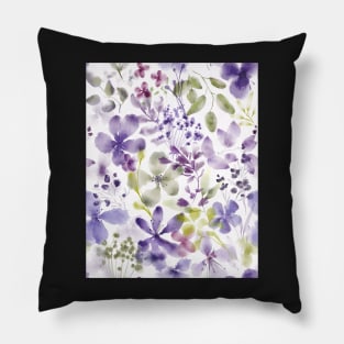 Flower space in violet Pillow