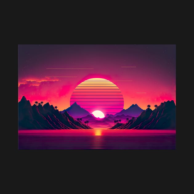 Neon Sunset 2 by TeesandThingsbyMystrogal