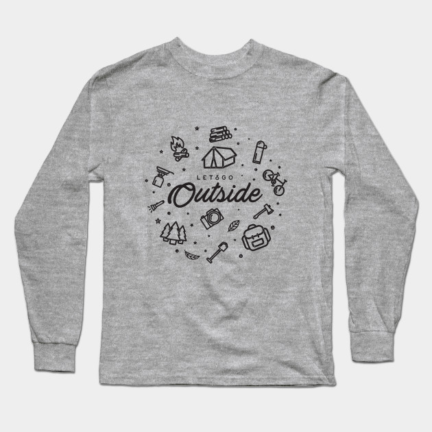 Lets Go Outside Pongooow Handmade Long Sleeve T Shirt Teepublic