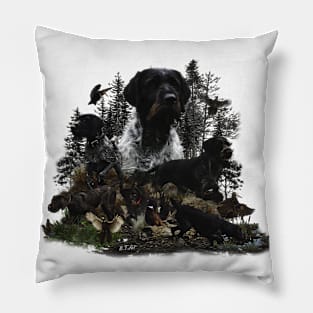 German Wirehaired Pointers Pillow