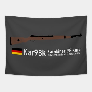 Kar98k Karabiner 98 kurz 1935 German standard service rifle historical German weapon white Tapestry