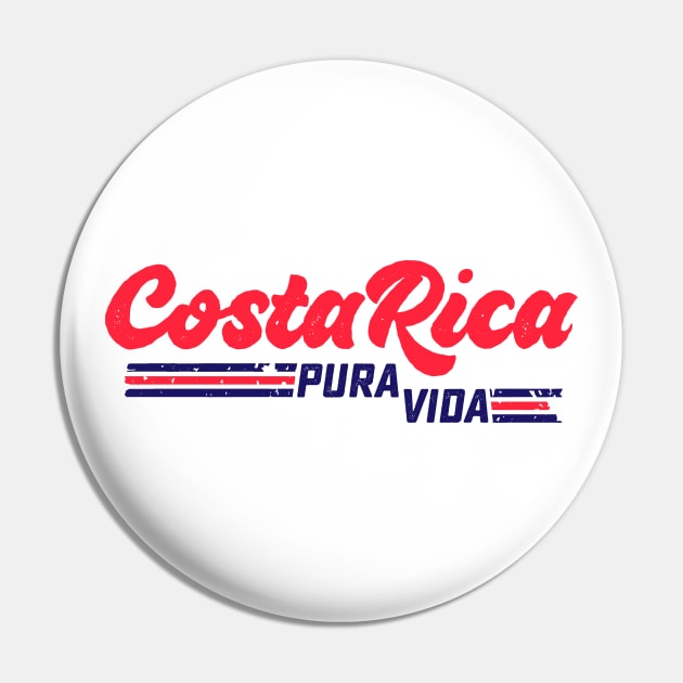 Costa Rica Pura Vida T-shirt Pin by attadesign