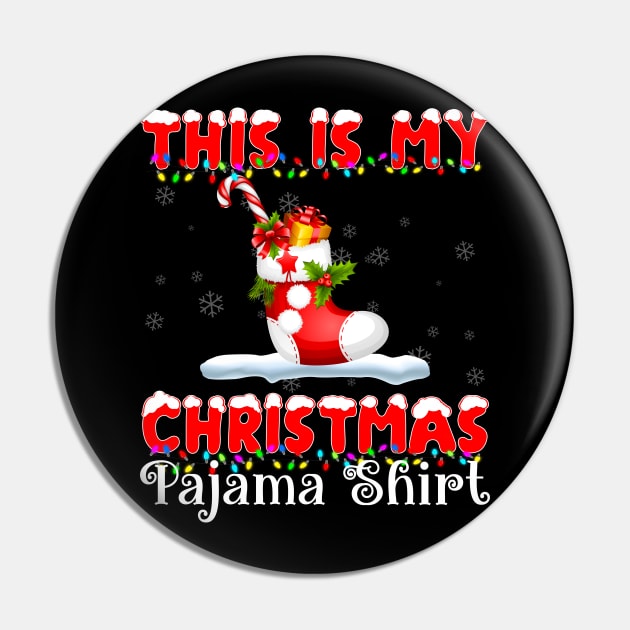 this is my Christmas pajama shirt red sock with gifts Pin by TeesCircle