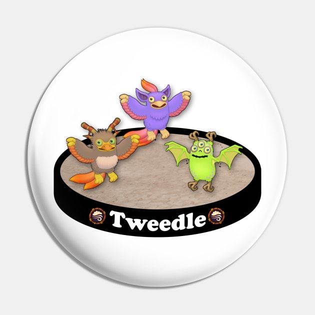 My Singing Monsters Tweedle Air Island Disc Pin by geekers25