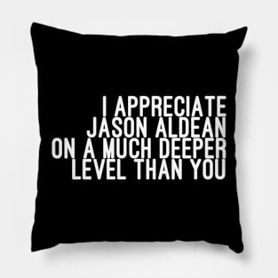 I Appreciate Jason Aldean on a Much Deeper Level Than You Pillow