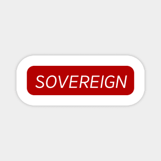 Spirituality Sovereign - Red White Magnet