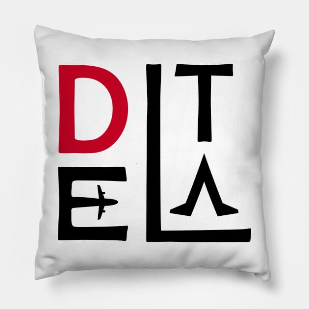 DELTA Aviation Phonetic Alphabet Pilot Airplane Pillow by For HerHim