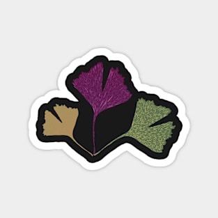 Ginkgo biloba leaves Magnet