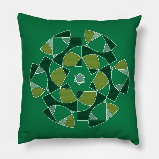 Geometric Pattern With Crayon Pillow by qzizdesigns