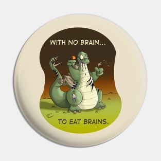 Stegi the Friendly Zombie-saurus Pin