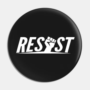 Resist (with raised fist) Pin