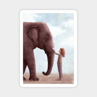 One Amazing Elephant portrait Magnet