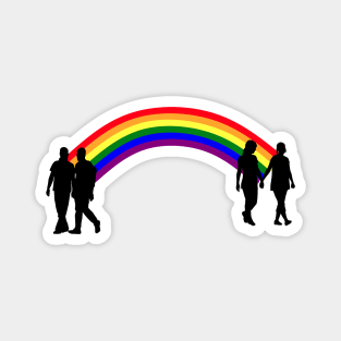 Rainbow's end (dark version) Magnet