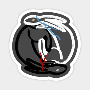 Wangxian Bunnies Yin-Yang Magnet