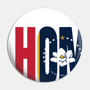 Mississippi Home - State Flag Pin