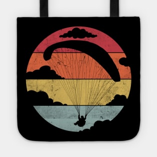 Vintage paragliding paraglider hover paraglider Tote