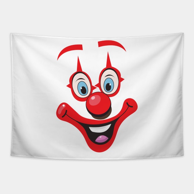 Clown Face Tapestry by nickemporium1