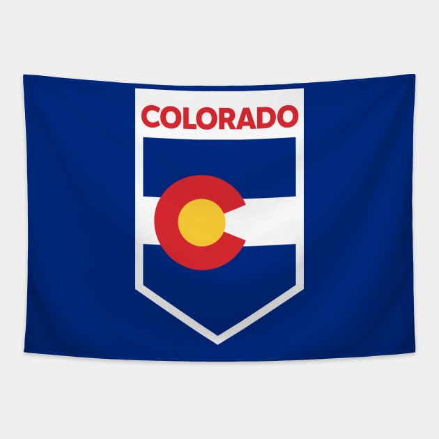 Colorado State Flag Emblem Tapestry by SLAG_Creative