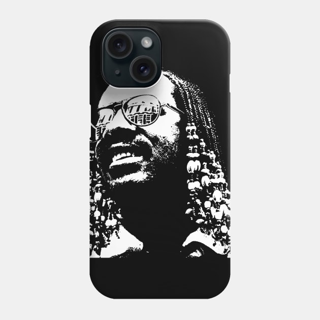 Stevie Wonder Pop Art Portrait Phone Case by phatvo