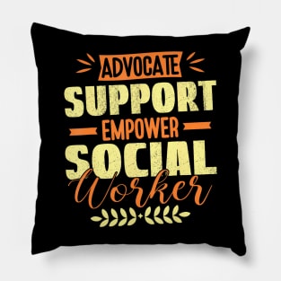 School Social Worker & Mental Health Awareness Month Pillow