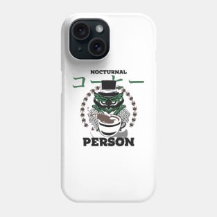 Nocturnal Coffee Person Phone Case