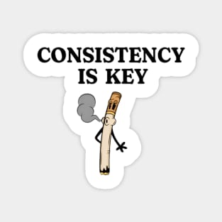 Consistency Is Key Smoking Shirt, Funny Meme Shirt, Oddly Specific Shirt, Vintage Cartoon Shirt, Retro Cartoon T-Shirt, Dark Humor Shirt Magnet