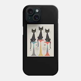 Mid Century Modern CAT Harmonious Hues Phone Case