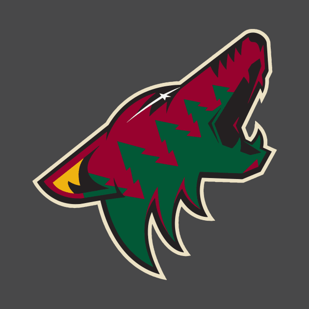 Minnesota Coyotes - Arizona Wild logo mashup by phneep