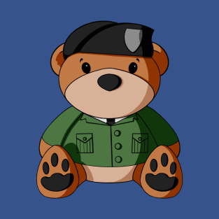 Military Beret Teddy Bear T-Shirt