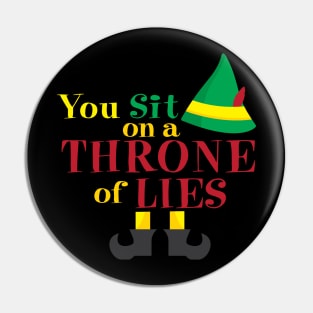 You Sit On a Throne of Lies Pin