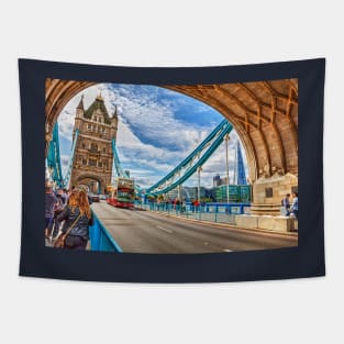 Tower Bridge And The London Shard Tapestry