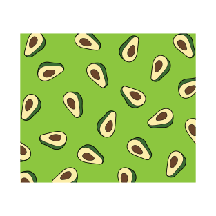 Avocado pattern in green T-Shirt