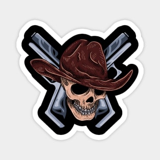 Cowboy skull Magnet